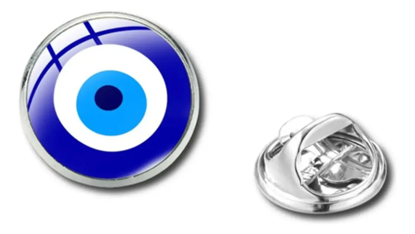 Broche Insignia Hombre Y Mujer Pin Ojo De Mal Turco Nazar 1