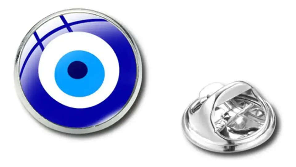 Broche Insignia Hombre Y Mujer Pin Ojo De Mal Turco Nazar 1