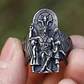 Anillo Para Hombre Y Mujer Con Sigil Cabra Lucifer De Acero  - Miniatura 9