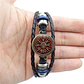 Pulsera Para Hombre Manilla Cuero Brújula Vikinga Vegvisir - Miniatura 3