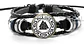 Pulsera Para Hombre Manilla Cuero Brújula Vikinga Vegvisir - Miniatura 6