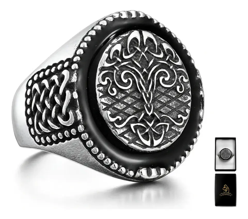 Anillo Para Hombre Mujer Yggdrasil Árbol De La Vida Vikingo 1