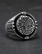 Anillo Para Hombre Mujer Yggdrasil Árbol De La Vida Vikingo - Miniatura 3