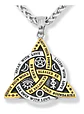 Collar Para Hombre Dije Amuleto Nudo Celta De Bruja Vikingo - Miniatura 1