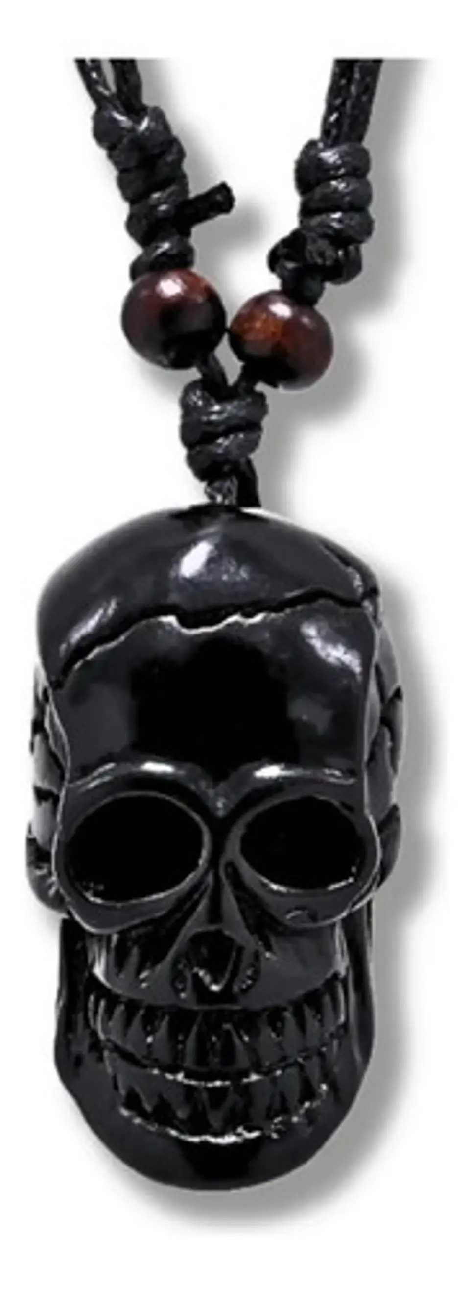 Collar Para Hombre Y Mujer Con Dije Cráneo Calavera Resina 1