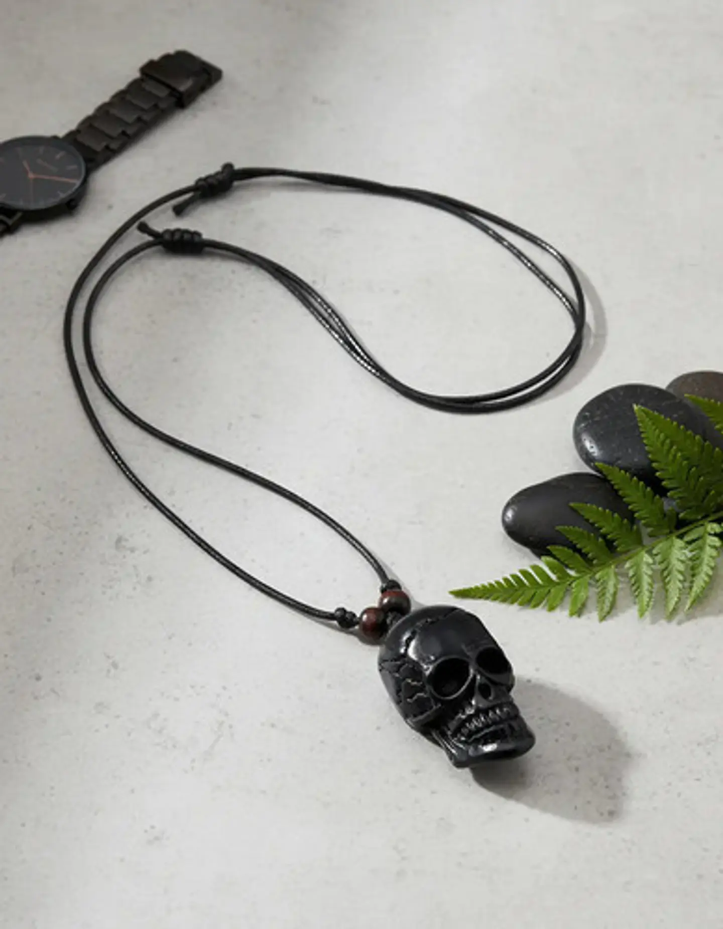Collar Para Hombre Y Mujer Con Dije Cráneo Calavera Resina 3