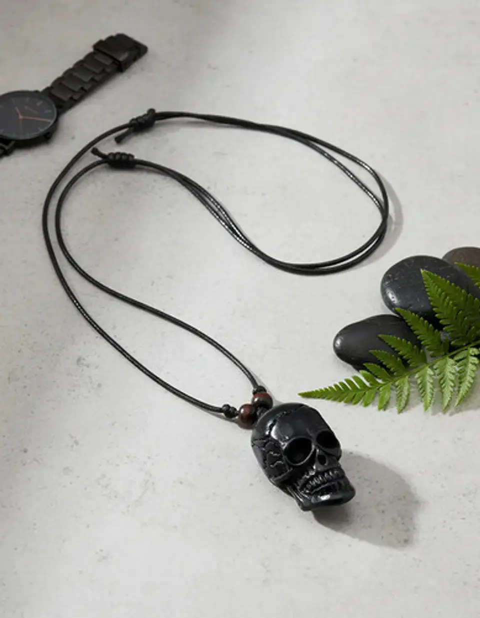 Collar Para Hombre Y Mujer Con Dije Cráneo Calavera Resina 3