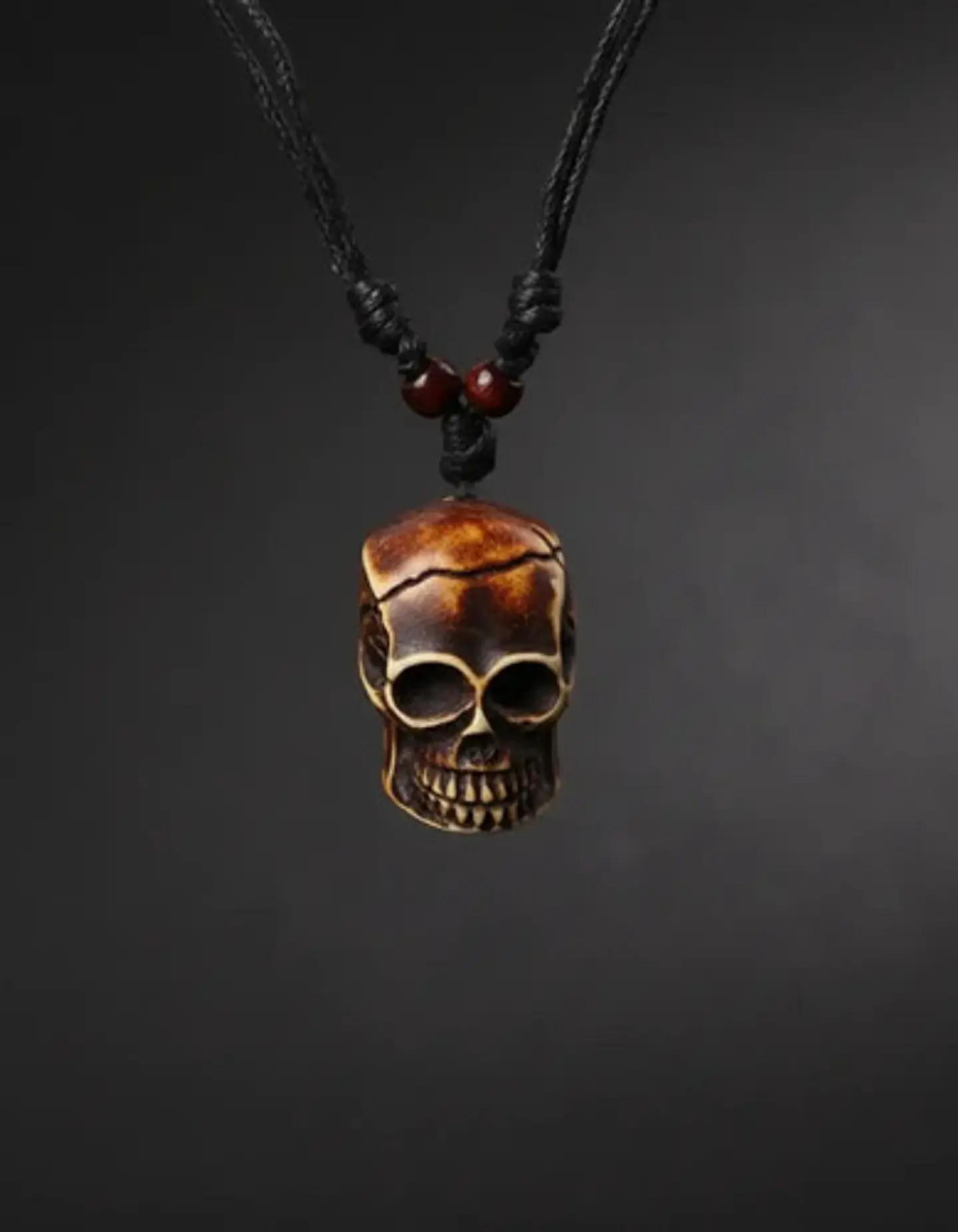Collar Para Hombre Y Mujer Con Dije Cráneo Calavera Resina 16