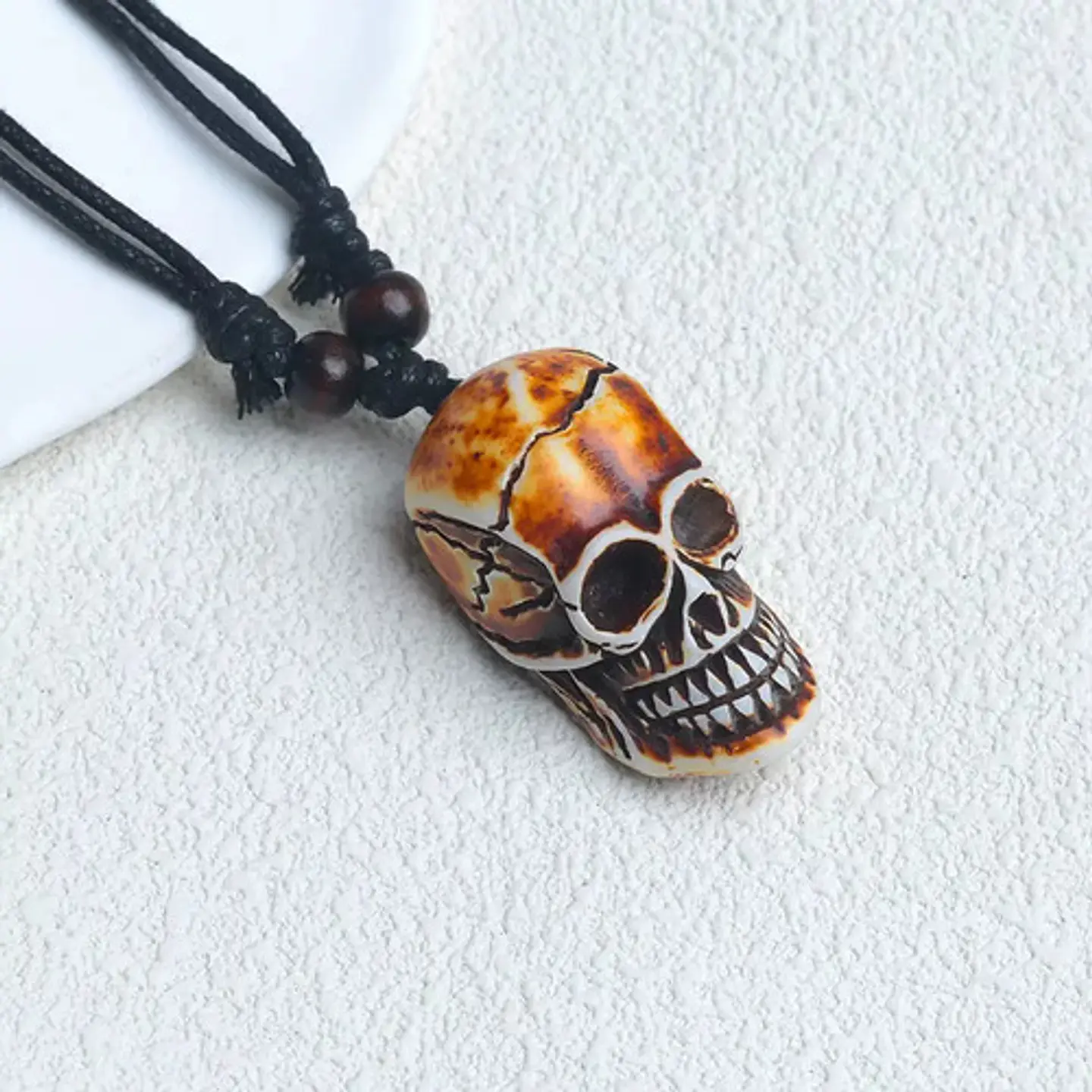 Collar Para Hombre Y Mujer Con Dije Cráneo Calavera Resina 18