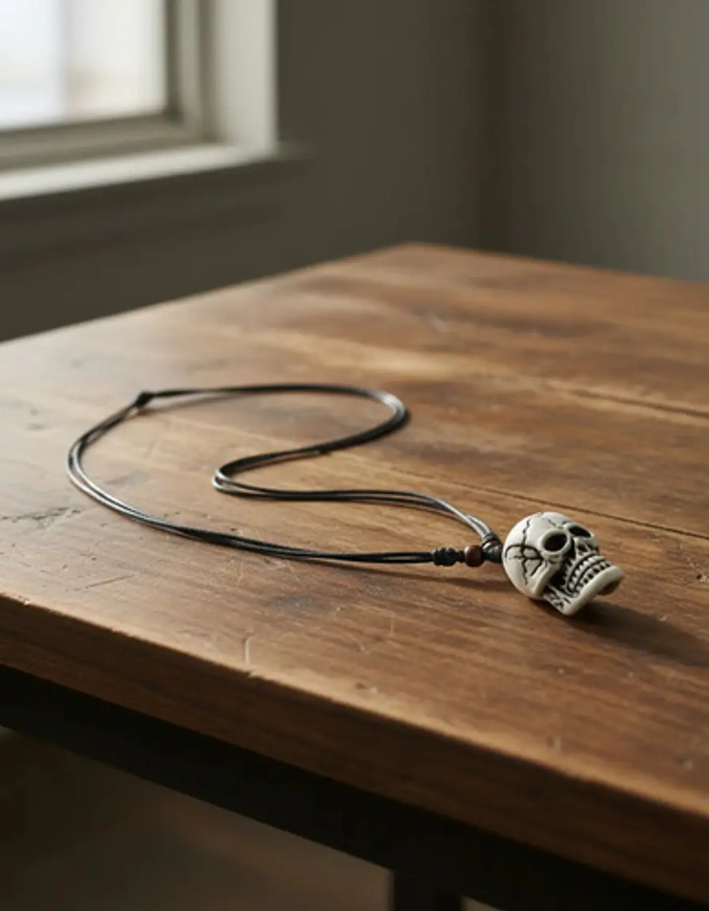 Collar Para Hombre Y Mujer Con Dije Cráneo Calavera Resina 24