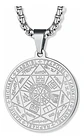 Collar Para Hombre Y Mujer Con Dije 7 Arcangeles Color Plata - Miniatura 1