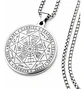 Collar Para Hombre Y Mujer Con Dije 7 Arcangeles Color Plata - Miniatura 3