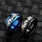 Anillo Argolla Acero Inoxidable Cadena Dragón Negro Hombre - Miniatura 8