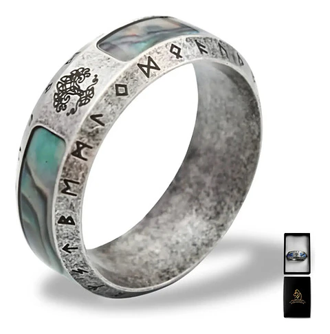 Anillo Para Hombre Mujer Vikingo Yggdrasil Árbol De La Vida
