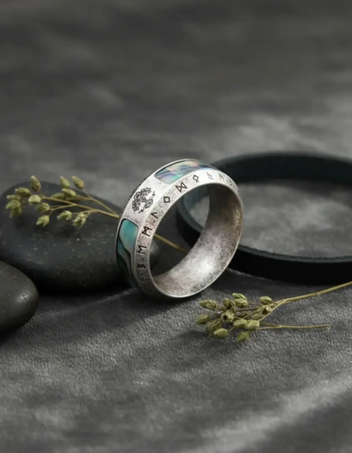 Anillo Para Hombre Mujer Vikingo Yggdrasil Árbol De La Vida 5