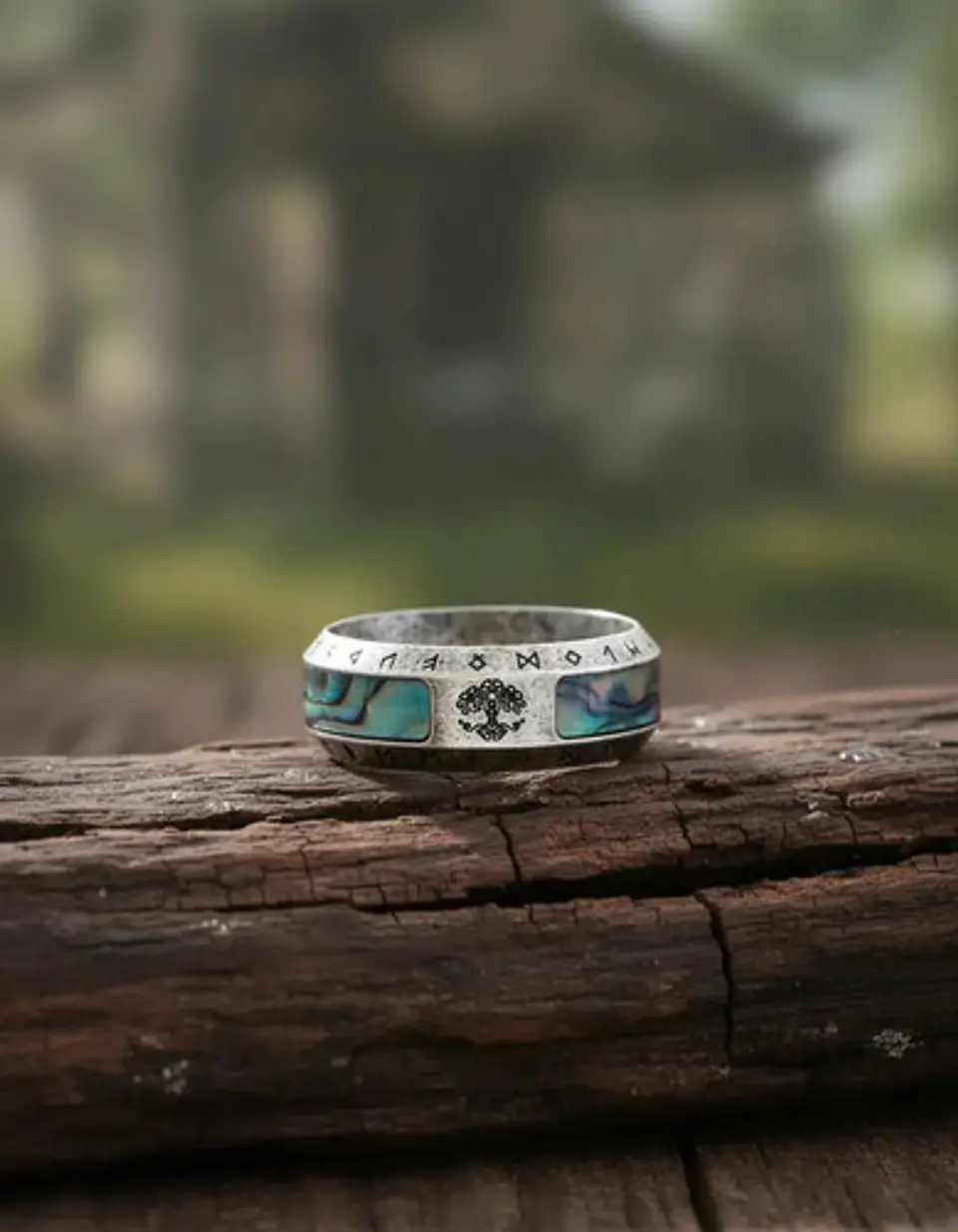 Anillo Para Hombre Mujer Vikingo Yggdrasil Árbol De La Vida 6