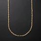 Cadena Para Hombre De 55 Cm Eslabón 5mm Bizantina Color Oro  Dorado/plateado - Miniatura 5