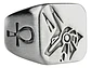 Anillo Para Hombre Dios Anubis Egipcio De Acero Color Plata - Miniatura 1