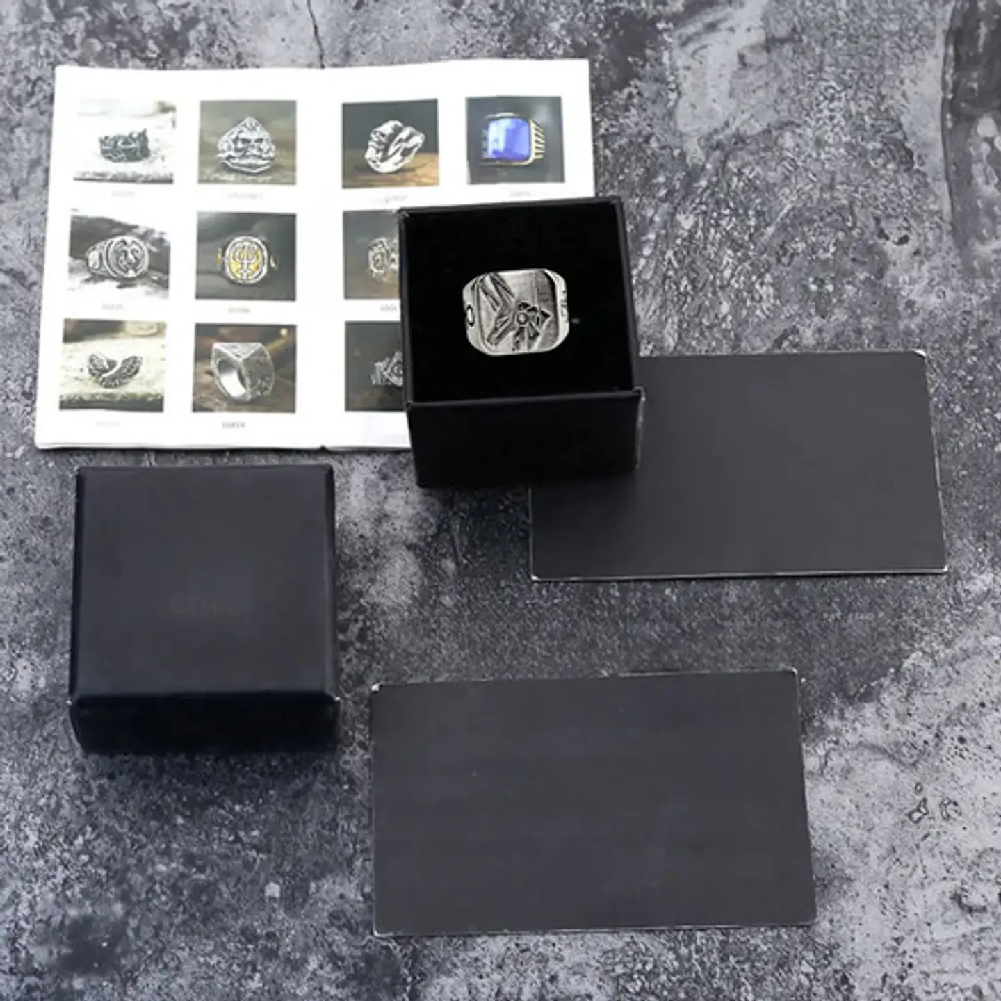 Anillo Para Hombre Dios Anubis Egipcio De Acero Color Plata 10