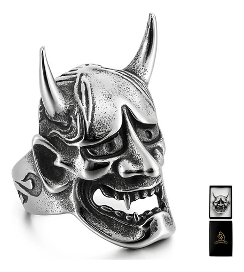 Anillo Para Hombre Y Mujer Forma Cabeza Prajna Genji Bushido