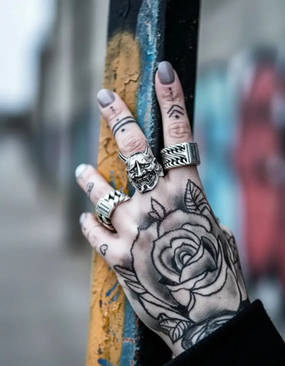Anillo Para Hombre Y Mujer Forma Cabeza Prajna Genji Bushido 3