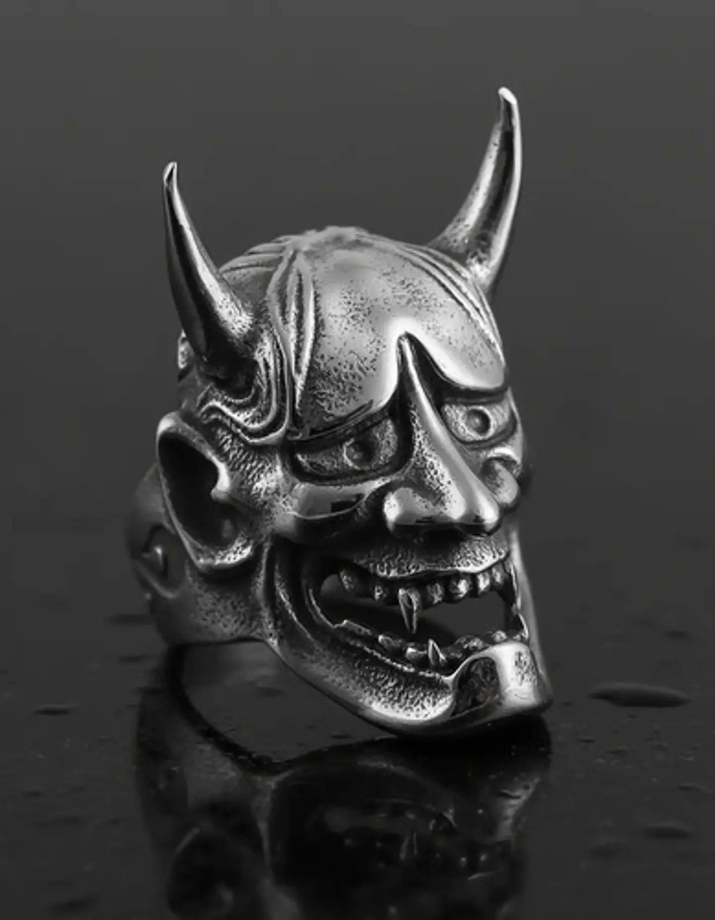 Anillo Para Hombre Y Mujer Forma Cabeza Prajna Genji Bushido 5