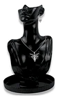 Set Joyería Para Hombre Mujer Con Cabeza De Cabra Pentagrama Plateado - Miniatura 3