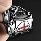 Anillo Para Hombre Con Escudo Cruz Caballeros Templarios - Miniatura 5