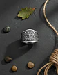 Anillo Para Hombre Amuleto Vikingo Árbol De Vida Yggdrasil - Miniatura 4