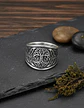 Anillo Para Hombre Amuleto Vikingo Árbol De Vida Yggdrasil - Miniatura 5