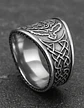 Anillo Para Hombre Amuleto Vikingo Árbol De Vida Yggdrasil - Miniatura 8
