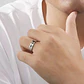 Anillo Con Cruz 8mm Para Hombre Y Mujer De Acero Color Plata - Miniatura 3