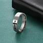 Anillo Con Cruz 8mm Para Hombre Y Mujer De Acero Color Plata - Miniatura 5
