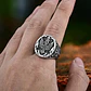 Anillo Para Hombre Con Águila Bicéfala Color Plata En Acero - Miniatura 7