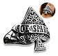 Anillo Para Hombre Con Diseño Ace Of Spade Cartas De Juego - Miniatura 1