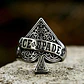 Anillo Para Hombre Con Diseño Ace Of Spade Cartas De Juego - Miniatura 4