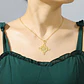Collar Para Mujer Dije Celta Nudo De Brujas Color Oro Acero - Miniatura 5