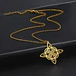 Collar Para Mujer Dije Celta Nudo De Brujas Color Oro Acero - Miniatura 6