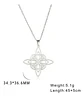 Collar Para Mujer Dije Celta Nudo De Brujas Color Oro Acero - Miniatura 9