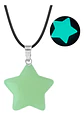 Collar Mujer Con Dije Cuarzo Estrella Brilla En La Oscuridad - Miniatura 1