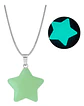 Collar Mujer Con Dije Cuarzo Estrella Brilla En La Oscuridad - Miniatura 4