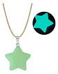 Collar Mujer Con Dije Cuarzo Estrella Brilla En La Oscuridad - Miniatura 6