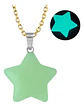 Collar Mujer Con Dije Cuarzo Estrella Brilla En La Oscuridad - Miniatura 10