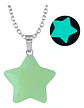 Collar Mujer Con Dije Cuarzo Estrella Brilla En La Oscuridad - Miniatura 12