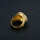 Anillo Para Hombre Cripto Bitcoin Hip Hop De Acero Color Oro - Miniatura 5