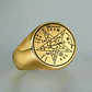Anillo Hombre Y Mujer Tetragramaton Estrella Amuleto Salomon - Miniatura 6