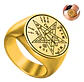 Anillo Hombre Y Mujer Tetragramaton Estrella Amuleto Salomon - Miniatura 8