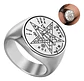 Anillo Hombre Y Mujer Tetragramaton Estrella Amuleto Salomon - Miniatura 12