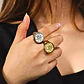 Anillo Hombre Y Mujer Tetragramaton Estrella Amuleto Salomon - Miniatura 17