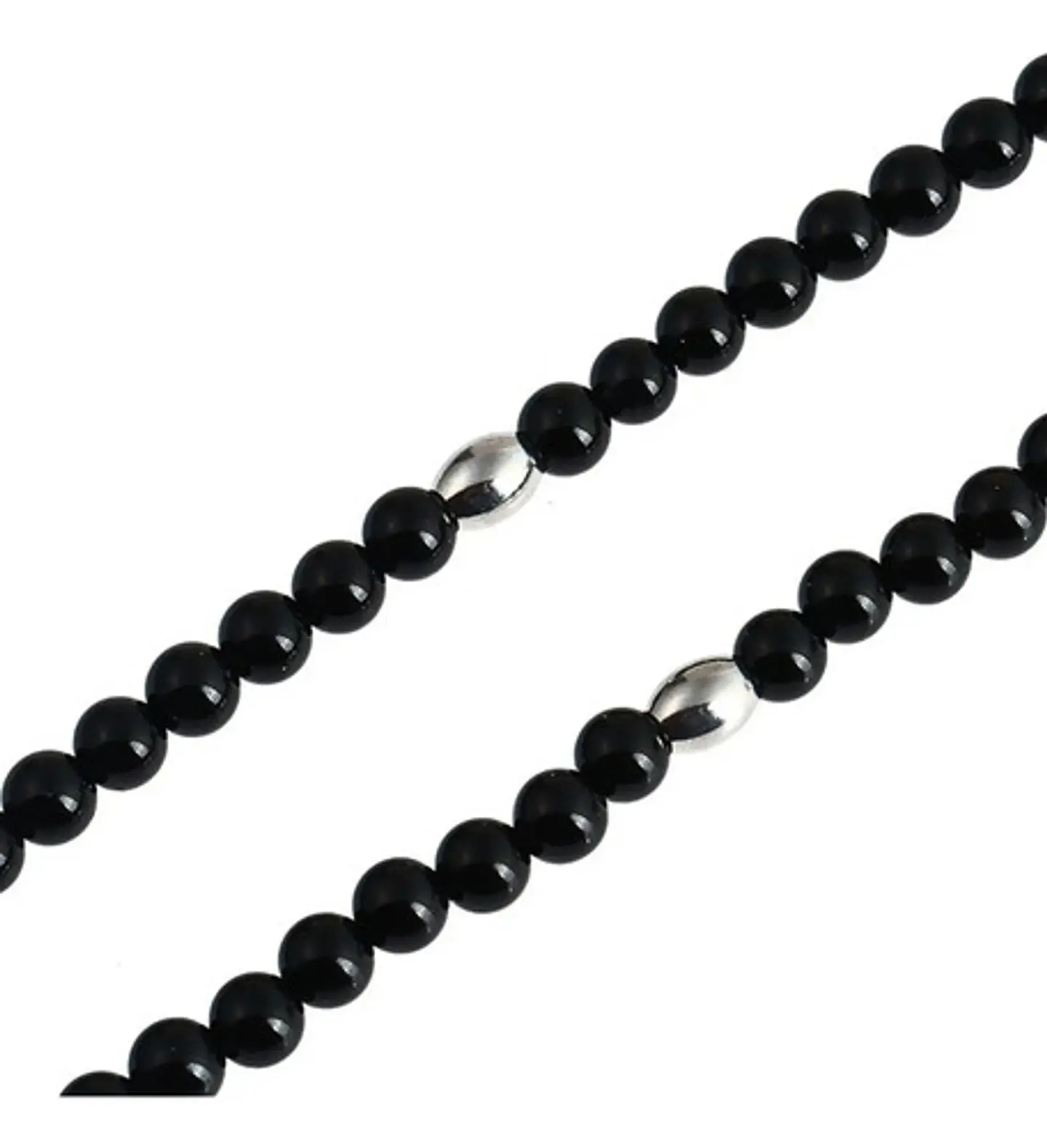 Collar Color Plata Cruz Piedras Acero Inoxidable Para Hombre 10